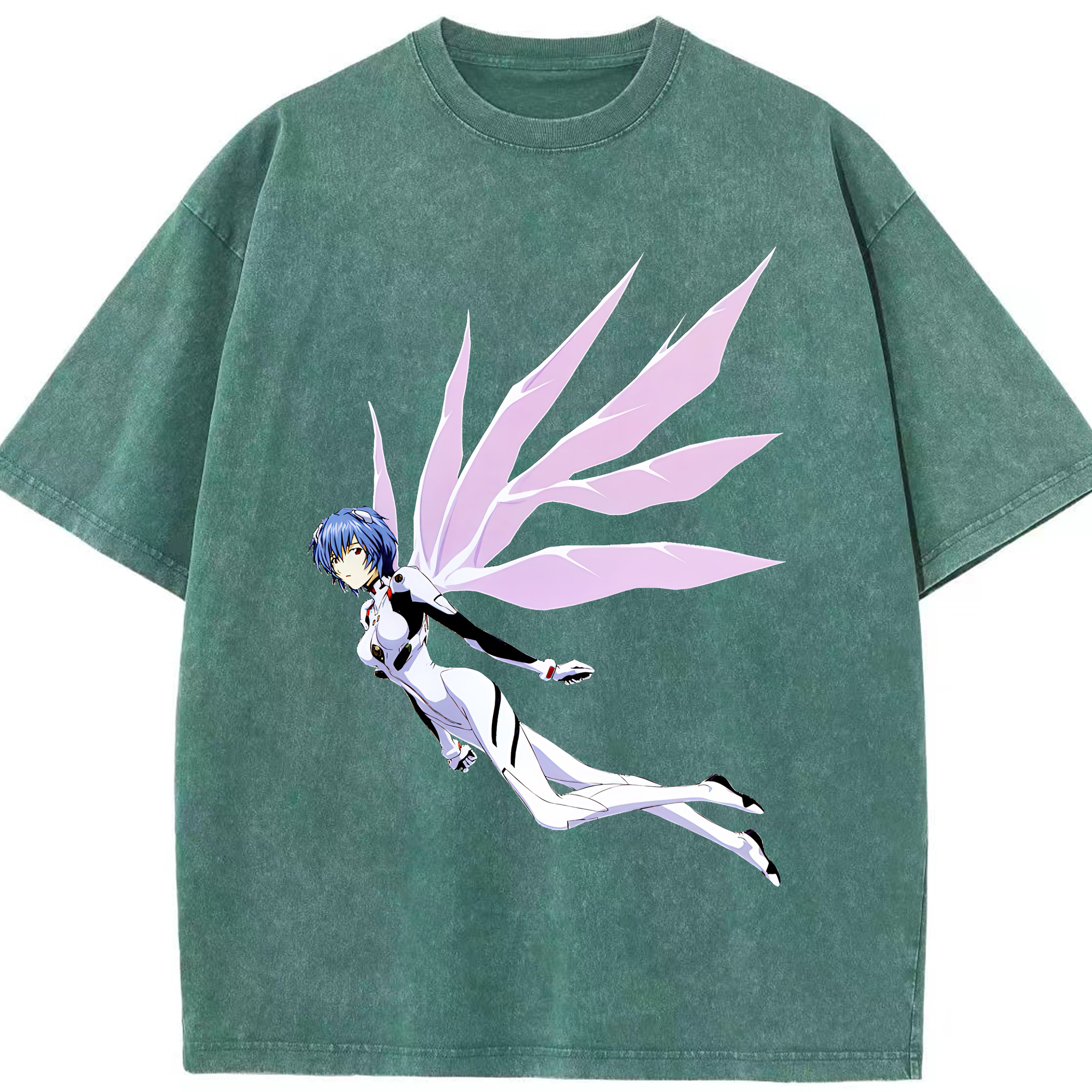 （画像用） EVA 新世紀エヴァンゲリオン 綿100% ヴィンテージ風 半袖Tシャツ（フロントプリント）